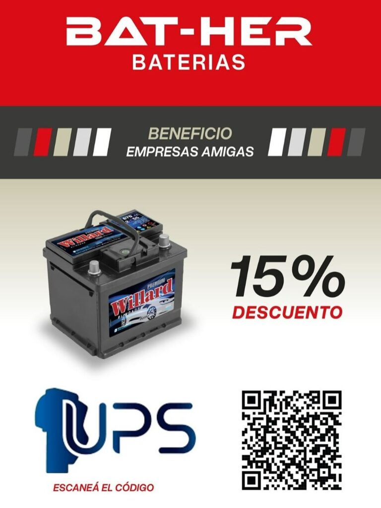 Convenio con la Tienda de Baterías Willard Córdoba