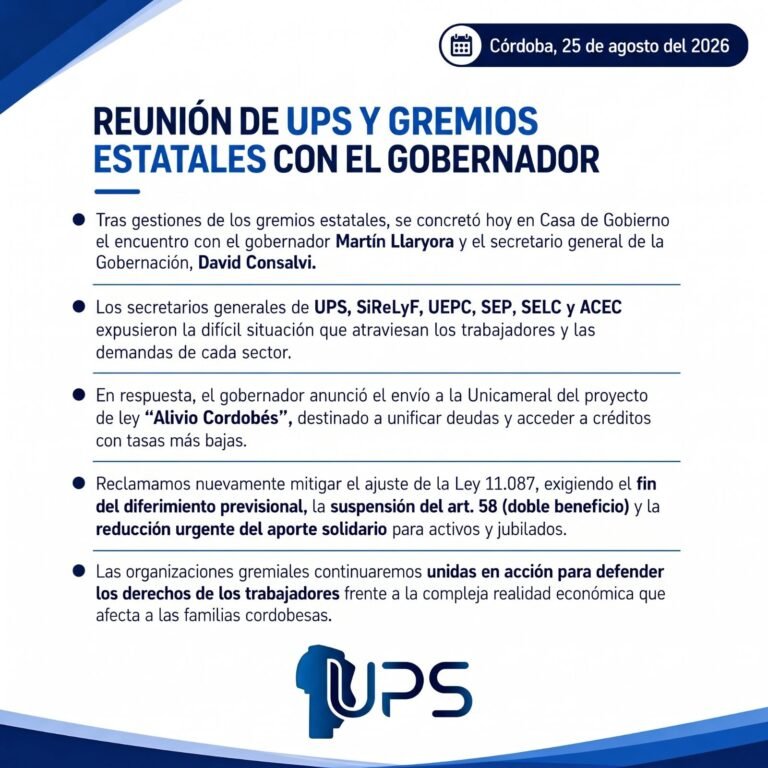 REUNIÓN DE UPS Y GREMIOS ESTATALES CON EL GOBERNADOR